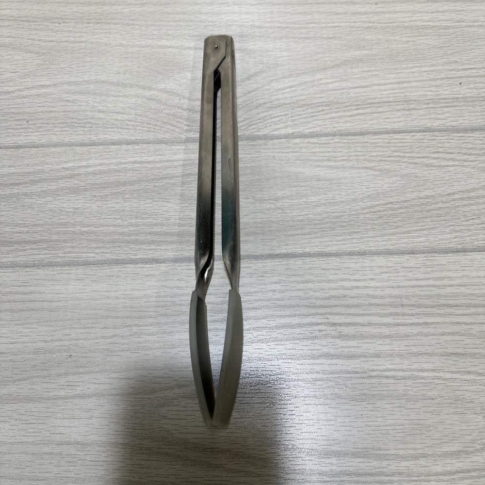 AMCO Tongs Stainless Steel‎ 18/10 Rust-Proof Slicone Paddles Heavy Duty